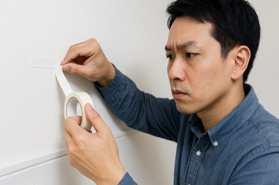 両面テープで固定する際の注意点