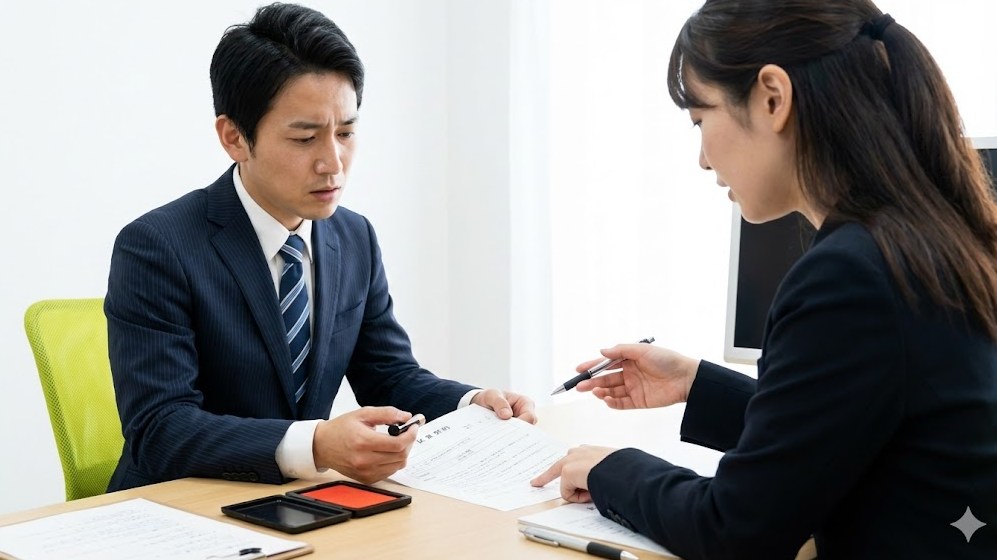 訂正印は市販のハンコではなく届出印で