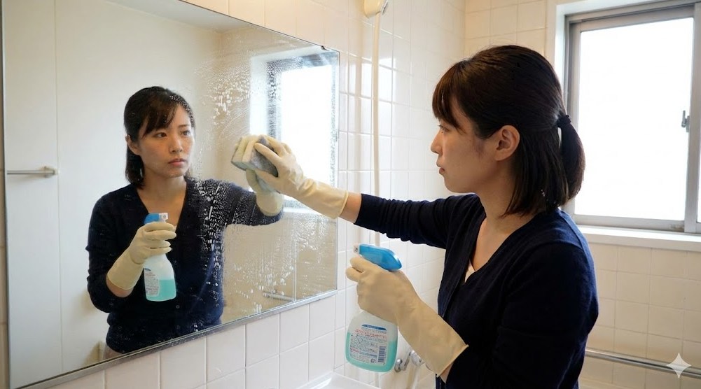 鏡のウロコ取り最強の道具と使用手順