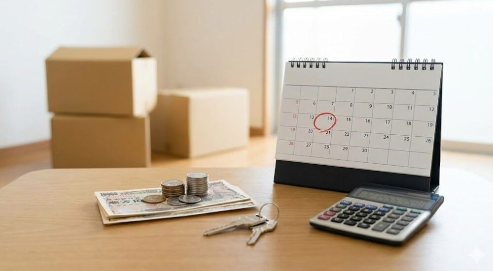 解約通知の遅れで発生する違約金や日割り家賃の計算