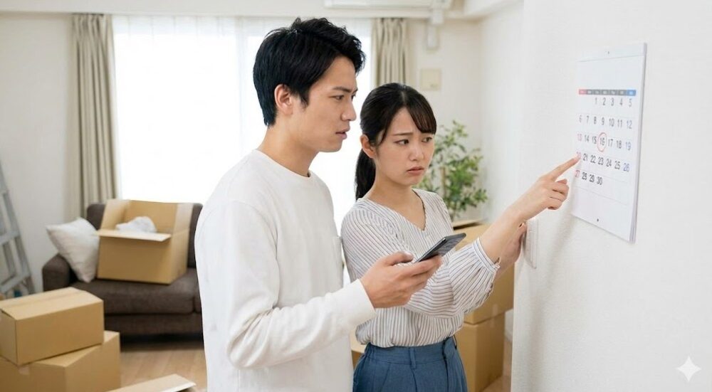 新居の入居日を調整して二重家賃の発生期間を短縮