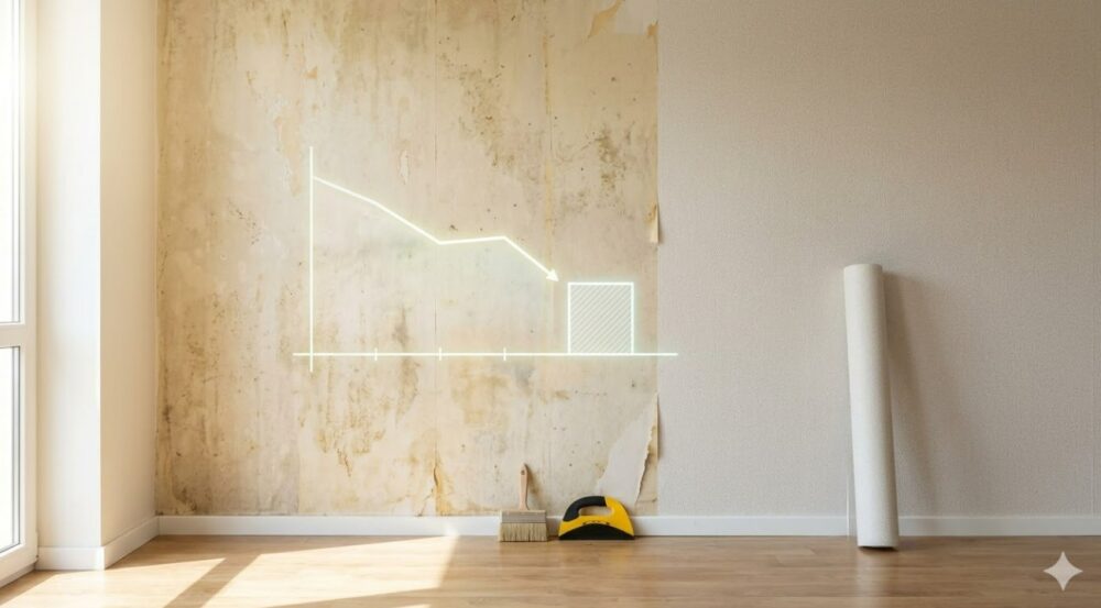 クロスの張替え費用と減価償却