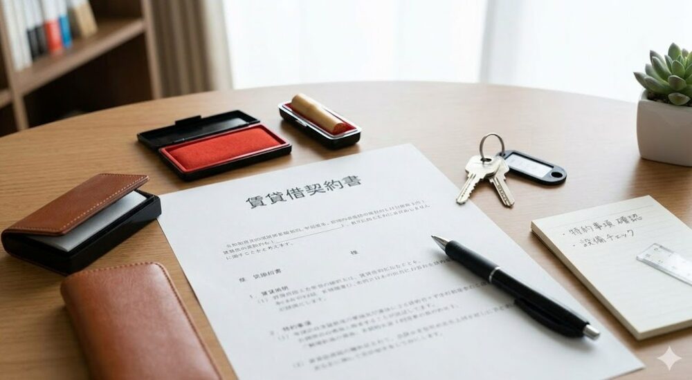 雛形を基にした賃貸借契約書の作成と確認