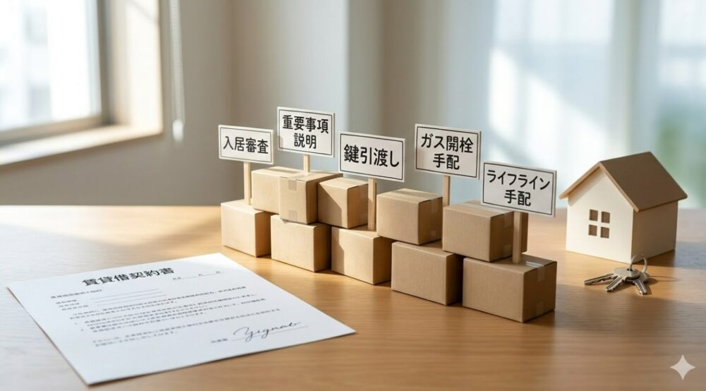 鍵の引き渡しとライフライン手配の遅れ