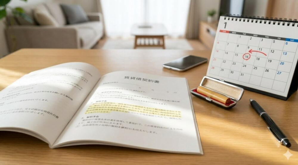 退去連絡の期限は1ヶ月前が一般的な理由