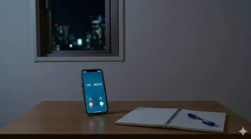 警察の110番や9110へ通報する判断基準