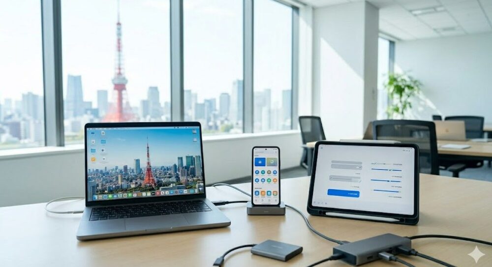 スマホやパソコンの端末準備