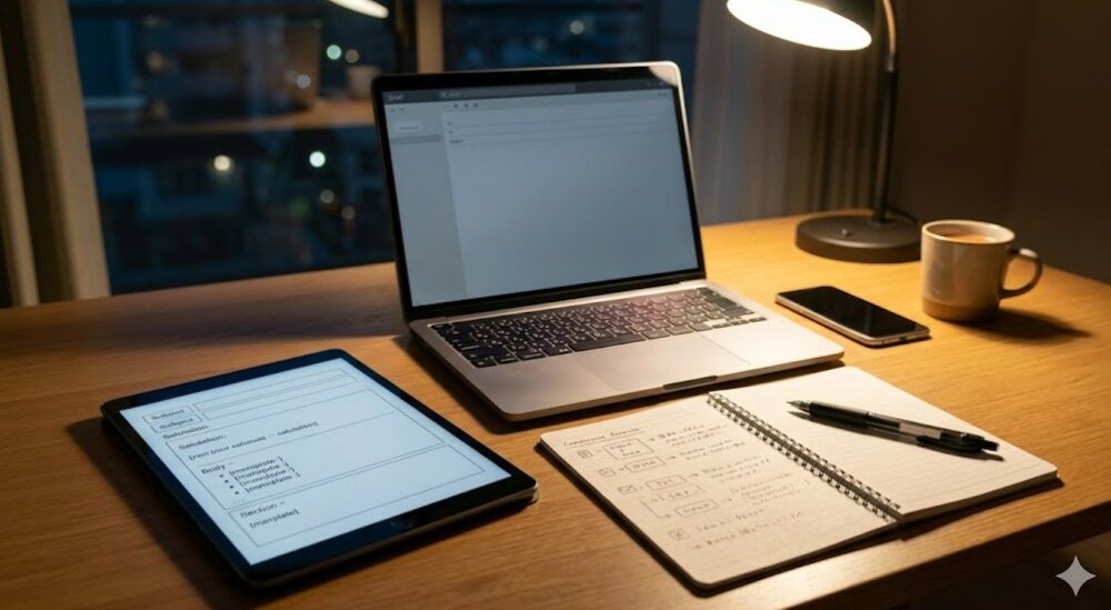 大家へのメール連絡とテンプレート