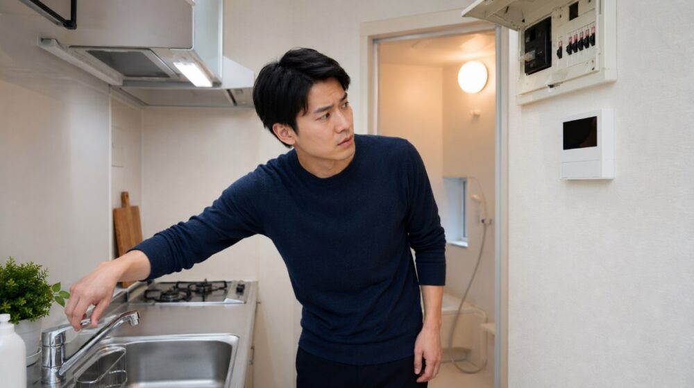 お湯が出ないときの確認項目