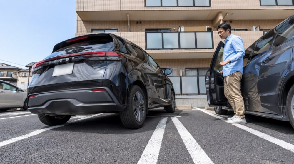 はみ出し駐車は写真で証拠保存