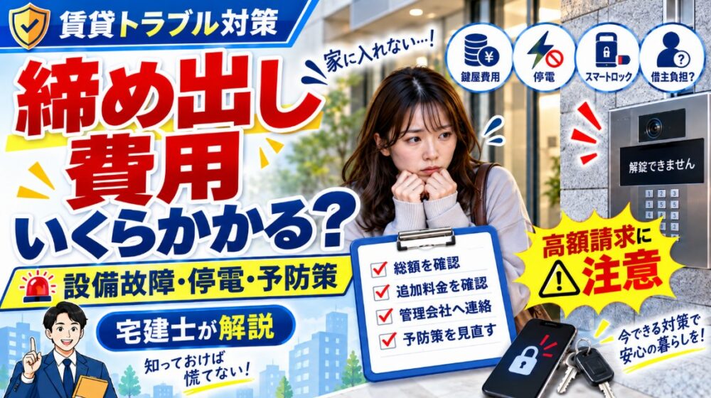 賃貸のオートロック締め出し費用と予防