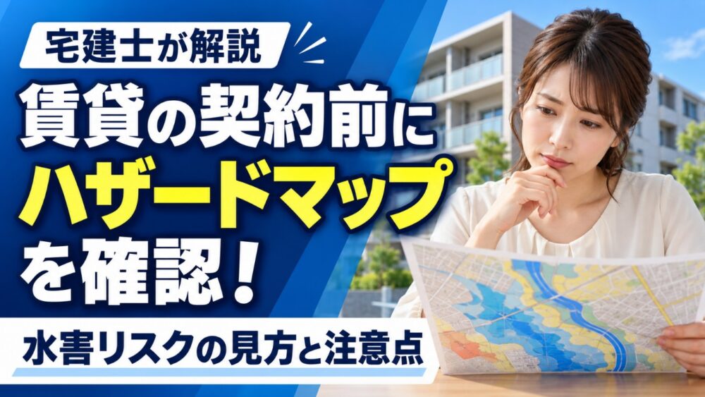 水害リスクを回避！賃貸契約におけるハザードマップ確認の重要性と見方