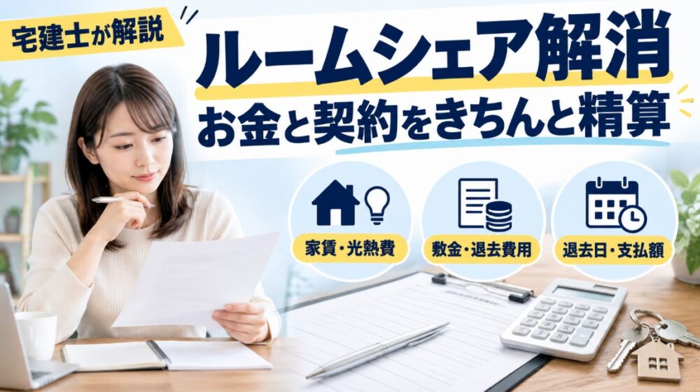 賃貸ルームシェアの喧嘩後の解約と精算