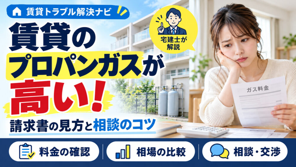 賃貸のプロパンガスが高い！料金の確認方法と管理会社への相談・交渉術