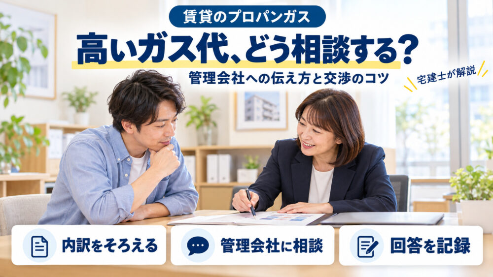 賃貸のプロパンガスが高いときの交渉術