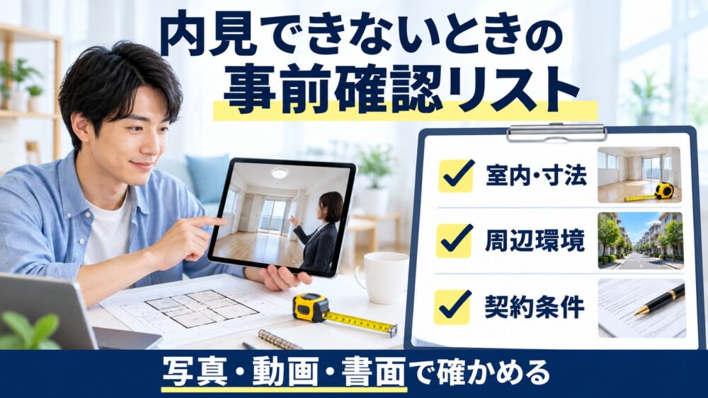 賃貸を内見しないで決めるのは危険？失敗しないための事前確認リスト