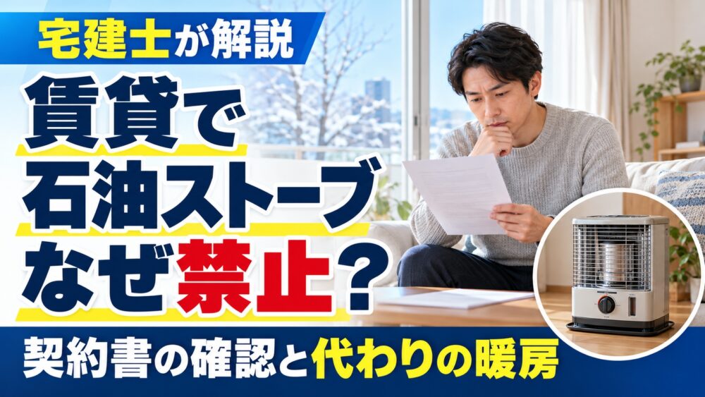 賃貸で石油ストーブが禁止される理由は？契約書の確認方法と代わりの暖房