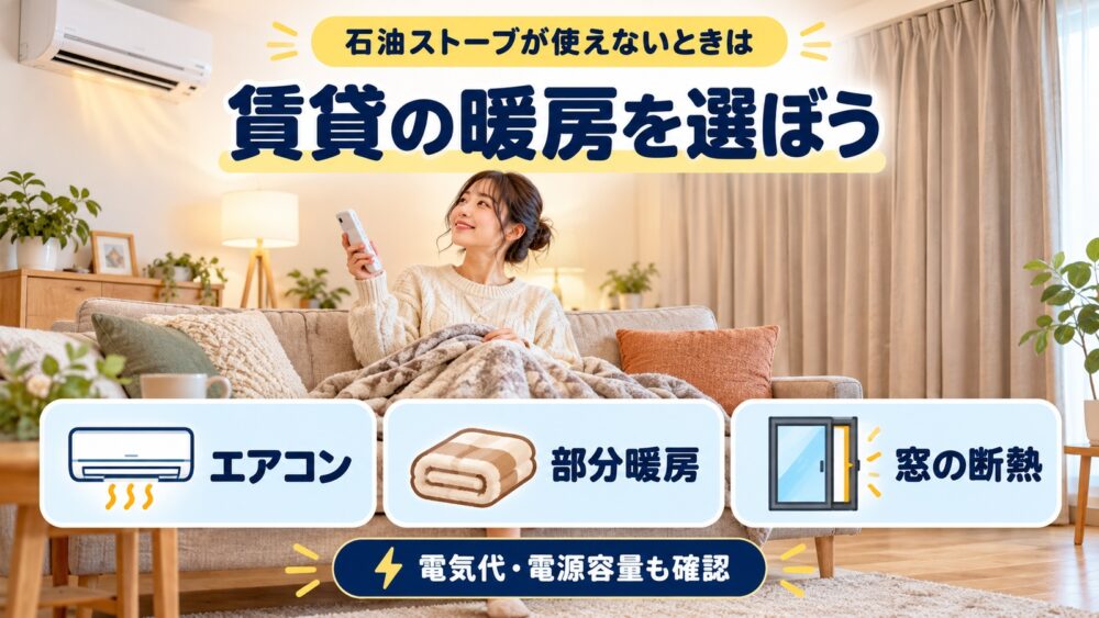 石油ストーブ禁止の賃貸で選ぶ暖房